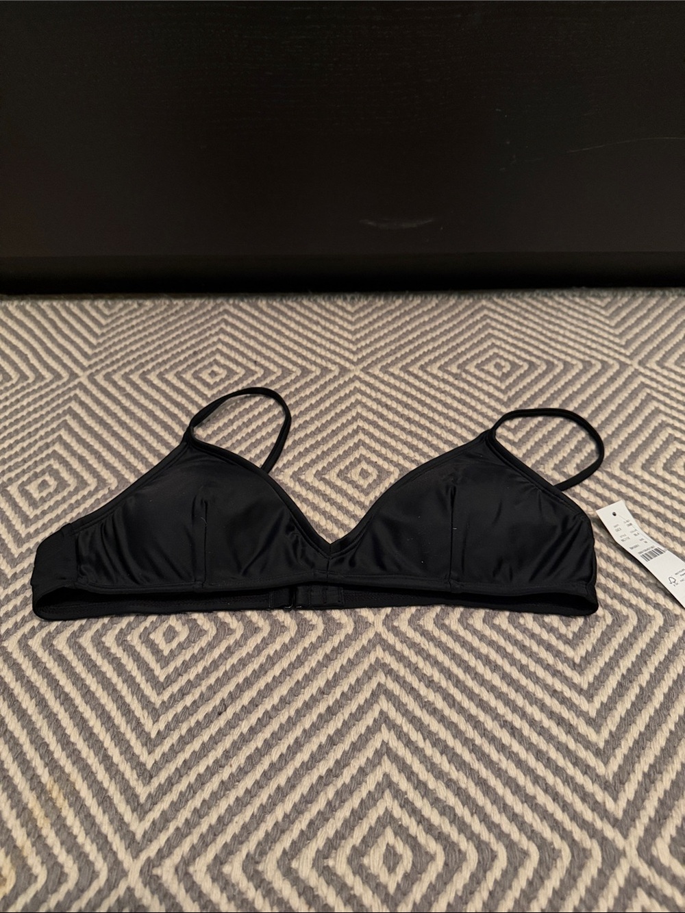 J. Crew Black Swim Bikini Top